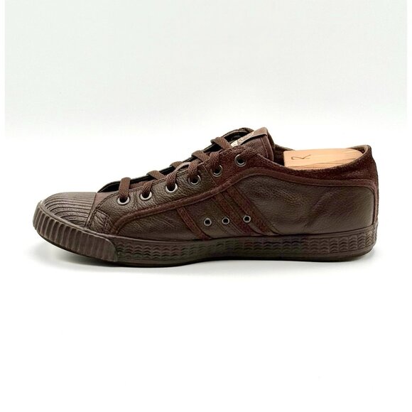 Diesel Yuk & Net Men's Size 12 Brown Low leather/Suede/canvas shoes Pre Owned - Picture 5 of 11
